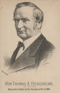 Thomas A Hendricks Indianasta, demokraattien ehdokas Yhdysvaltain varapresidentiksi tekijältä J. H. and Co. Bufford