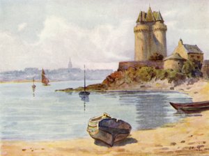 La Tour Solidor, St Servan (väri litho)