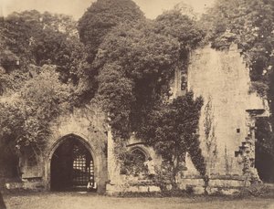 Old Gateway, Raglan Castle, Monmouthshire, 1855. tekijältä J. Holden