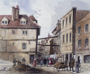 Chick Lane, Lontoo, 1840 tekijältä J Maund