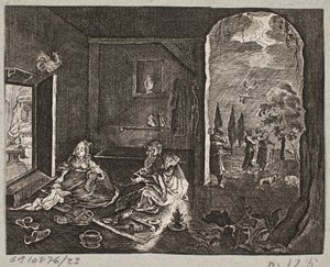 Kuvitus Adam Oleariukselle, "Persialainen Rosenthal, nerokas runoilija Schich Saadi […]", Schleswig 1660