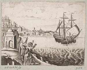 Kuvitus Adam Oleariukselle, "Persialainen Rosenthal, nerokas runoilija Schich Saadi […]", Schleswig 1660