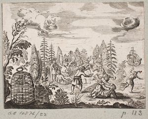 Kuvitus Adam Oleariukselle, "Persialainen Rosenthal, nerokas runoilija Schich Saadi […]", Schleswig 1660