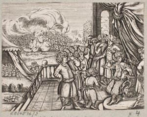 Kuvitus Adam Oleariukselle, "Persialainen Rosenthal, nerokas runoilija Schich Saadi […]", Schleswig 1660