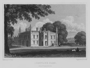 Armitage Park, Staffordshire (kaiverrus) tekijältä John Preston Neale