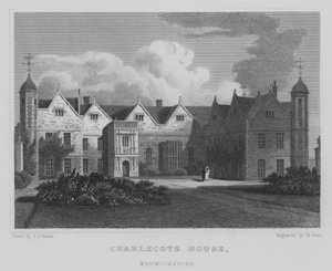 Charlecote House, Warwickshire (kaiverrus) tekijältä John Preston Neale