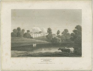 Enville Hall: kaiverrus, nd [c 1814] (painettu) tekijältä John Preston Neale