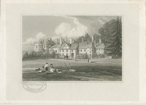 Hagley Hall: kaiverrus, nd [1780-1847] tekijältä John Preston Neale