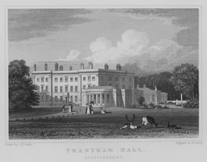 Trentham Hall, Staffordshire (kaiverrus) tekijältä John Preston Neale
