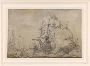 Terheiden taistelu 1653 tekijältä J. Plas