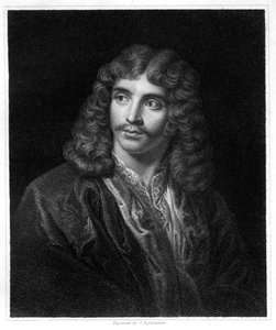Moliere, ranskalainen teatterikirjailija, ohjaaja ja näyttelijä, 1833.