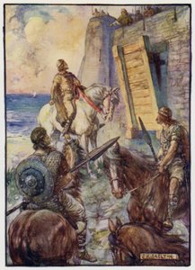Näetkö sen pienen purjeen merelle? Tuolla on Macduff tekijältä J. R. Skelton