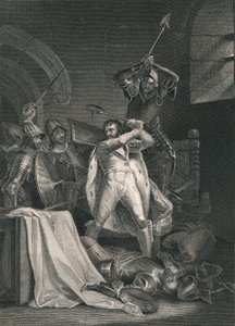 Richard II:n kuolema, 1400, 1800-luvun puoliväli. tekijältä J. Rogers