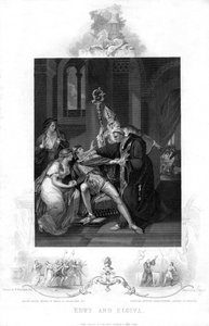 Edwy ja Elgiva, 1800-luku tekijältä J. Rogers