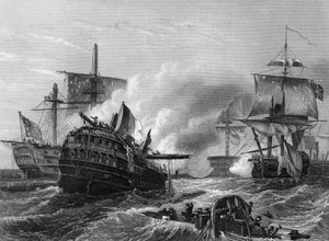 Lord Howes voitti ranskalaiset, 1. kesäkuuta 1794, 1857 tekijältä J. Rogers