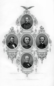Unionin sisällissotamiraalit Winslow, Goldsborough, Du Pont, Dahlgren ja Stringham, 1862-1867. tekijältä J. Rogers