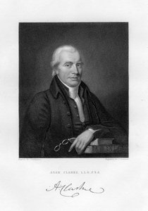 Adam Clarke c1760-1832, brittiläinen metodistiteologi ja raamatuntutkija, 1800-luku.
