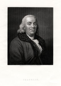 Benjamin Franklin, Yhdysvaltain poliittinen hahmo ja valtiomiehet, 1800-luku tekijältä J. Thomson