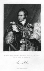 Saxe-Coburg-Saalfeldin prinssi Leopold, 1831. tekijältä J. Thomson