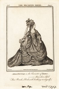 Miss Elizabeth Younge Zaran roolissa William Congreven The Mourning Bride -elokuvassa tekijältä J. Thornthwaite