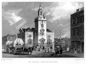 Pyhän Marian kirkko, Whitechapel, Lontoo, 1831.