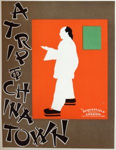 Matka Chinatowniin, n. 1891-1895 (juliste) tekijältä J. & W. Beggarstaff