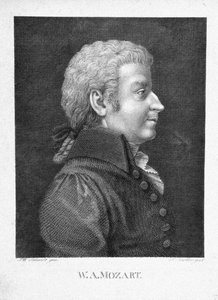 Wolfgang Amadeus Mozart, noin 1825 tekijältä J. W. Schmidt