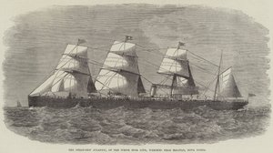 White Star -linjan höyrylaiva Atlantic haaksirikkoutui lähellä Halifaxia Nova Scotiassa tekijältä J. Wells