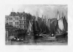 Billingsgate, Lontoo, 1800-luku.