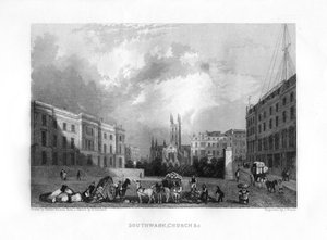 Southwarkin katedraali, Lontoo, 1800-luku.