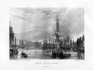 West India Dock, Lontoo, 1800-luku.