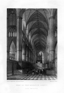 Westminster Abbey alttarilta, Lontoo, 1800-luku.