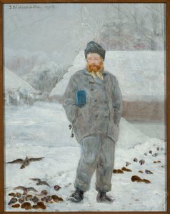 Adolf Dygasińskin muotokuva lintujen kanssa tekijältä Jacek Malczewski