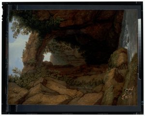 Der gewölbte Felsen von Jacob-Philippe Hackert