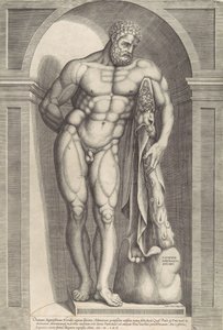 Rooman loiston peili: Farnese Hercules, 1562, 1562. tekijältä Jacob Bos