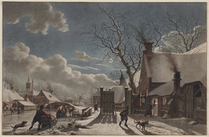 Talviyö hollantilaisessa kaupungissa, 1797.