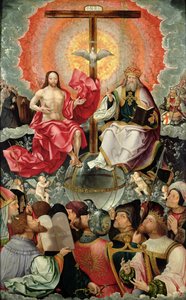 Triptyykin keskipaneeli kolminaisuuden palvouksella, 1523 (katso 242037, 242038, 242039)