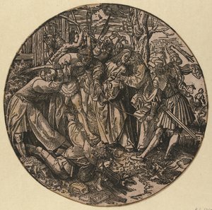 Juudaksen suudelma The Round Passion (sarjan nimi) tekijältä Jacob Cornelisz van Oostsanen