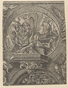 Kristuksen taivaaseenastuminen ja ylösnousemus The Creed (sarjan nimi) tekijältä Jacob Cornelisz van Oostsanen