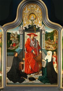 Hieronymusaltar (maalaus tammipuulle) tekijältä Jacob Cornelisz van Oostsanen