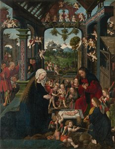Kristus-lapsen palvonta, n. 1515. tekijältä Jacob Cornelisz. van Oostsanen