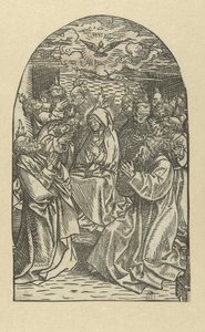 Pyhän Hengen vuodattaminen Marian elämä (sarjan nimi) tekijältä Jacob Cornelisz van Oostsanen