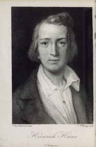 Runoilija Heinrich Heinen muotokuva 1797-1856, 1850 tekijältä Jacob Felsing