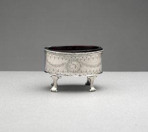 Suolaastia, c. 1785-1803 (hopea ja lasi) tekijältä Jacob Gerritse (attr.to) Lansing