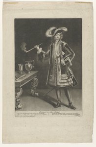 Retrat del capità Jan Bart, dret amb una pipa Capiteyn Jan Bart (títol a l