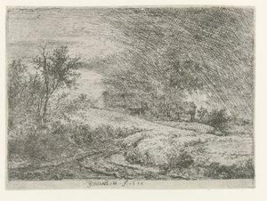 Maisema maatilan kanssa tekijältä Jacob van Ruisdael