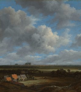 Näkymä Haarlemiin luoteesta, valkaisukentät etualalla Näkymä Haarlemiin luoteesta, valkaisukentät etualalla tekijältä Jacob van Ruisdael