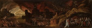 Viimeinen tuomio ja seitsemän kuolemansyntiä tekijältä Jacob Isaacsz. van Swanenburg