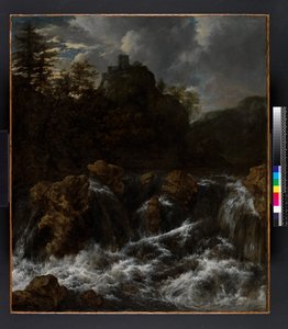 Maisema ja vesiputous, ennen vuotta 1682 tekijältä Jacob van Ruisdael
