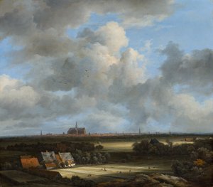 Näkymä Haarlemista ja valkaisualueista, noin 1670-75.